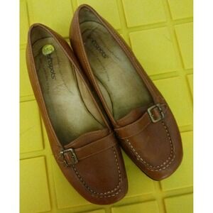 Softspots‎ Women's Chestnut Genuine Leather Loafers, Size 10 Wide